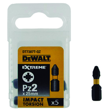 DEWALT DT7387T-QZ PUNTES TORSIO IMPACTE PZ2x5 25mm